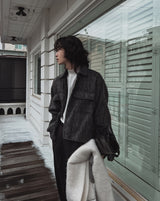 Need Mohair Crop Jacket