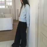 Vnon fleece padded nylon color two-way pants