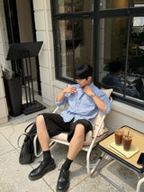 One four peaked stripe shirt
