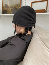 SHIRRING WOOL BEANIE (4C)