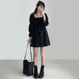 Pony shirring dress