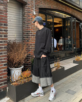 Psel selvage bermuda pants(Black)