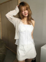 Blur ribbon top