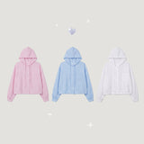 [Shirt-style Jumper☁️] Embossed Jumper Dodo Hooded Shirt String Outerwear (3 colors)