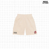 "See You in Paris" Classic Cotton Shorts (Beige)