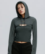SYMBOL BOLERO HOODIE SET-UP_CH