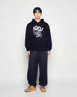 25FW ADLV ピギーバックフーディー ブラック