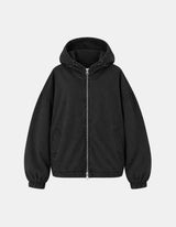 Pigment Washed Two-Way Hood Jacket