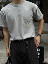 フォールドクロップロールアップ半袖Tシャツ