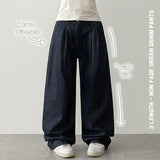 Roan ピンタックノンフェードローペーパーワイドパンツ[Short, basic, long selection]