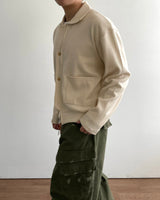Milt Crop Knit Zip-Up