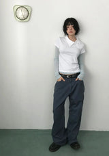 UNBAL COLLAR TEE