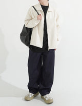 Overfit Maxi-legnth Pintuck Wide Raw Denim Pants