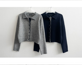 Monet Snap Color Scheme Point Boxy Knit Cardigan