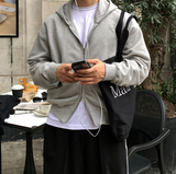 Meier Daily Semi Cropped Twoway Hooded Zip-Up