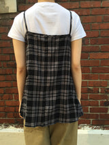 Tie-up check nasi blouse (2color)