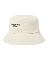 25FW BASIC LOGO BUCKET HAT BEIGE