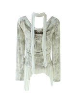 Mystic Layered Asymmetric Drape Tee