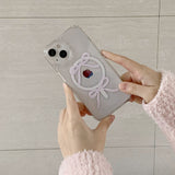 [MADE] [magsafe] balletcore double ribbon jell hard case - pink