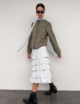 PEONY SKIRT IN W/MELANGE