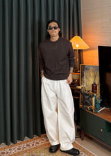 Men's カシミアウォッシャブルラウンドニット 20COLOR