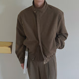 ASCLO Drop Shoulder High Neck Blouson (2color)