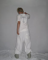 Lettering Eyelet Sweatpants(3c)