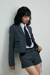 ASTRAL CROP JACKET / CHARCOAL