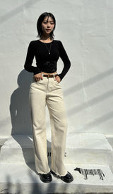 LIN BLANC COLOR DENIM PANTS code 18300