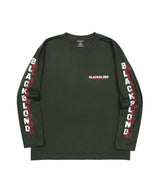 BBD オーバーラップロゴロングTシャツ (カーキ)