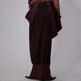 SHEISSHE/STRUCTURED SPLIT LONG SKIRT
