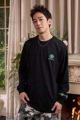 クローバーエンブロイダリー長袖Tシャツ