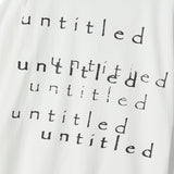 Untitled レイヤーロゴピグメントウォッシュ半袖 Off White