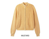 Belleun Line Dyeing Washing Knit Zip Up