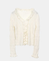 Hobin Frill Knit Cardigan