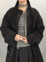 ストライプタイネックトップス