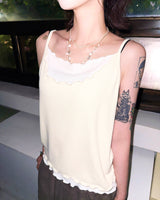 (2color) Wave Layered Ribbed Sleeveless Top