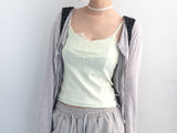soft lace sleeveless shirt
