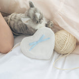Ribbon Heart Bag _ White