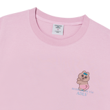 25SS タンニングオパンチュウサギベーシックロゴ半袖Tシャツ ピンク