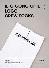 [3PACK] 1507 IOGCロゴクルーソックス