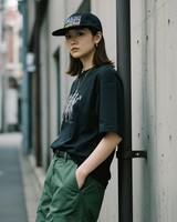 TROUBLE TROUBLE ( GIRL OVERSIZE TEE )
