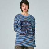 [UNISEX]ビジターストライプロングスリーブ