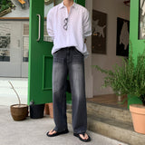 LMN LIT Oversized Fit Cool Linen Shirt (8 colors)
