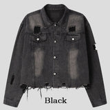 クーデンダメージクロップデニムジャケット