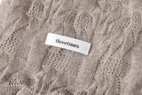 Moss wrinkle muffler - warm gray
