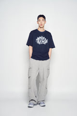 25SS ADLV ユニバースロゴショートスリーブTシャツ ダークネイビー