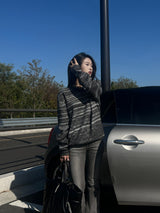 [UNISEX] Overfit mix regular V-neck long sleeve knit (5 colors)