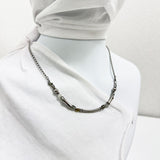  Labradorite pipe chain necklace