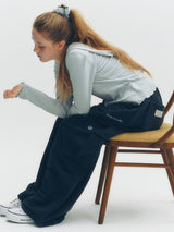 Cargo Button Pants (Charcoal)